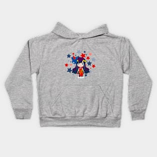 cute chibi stars Kids Hoodie